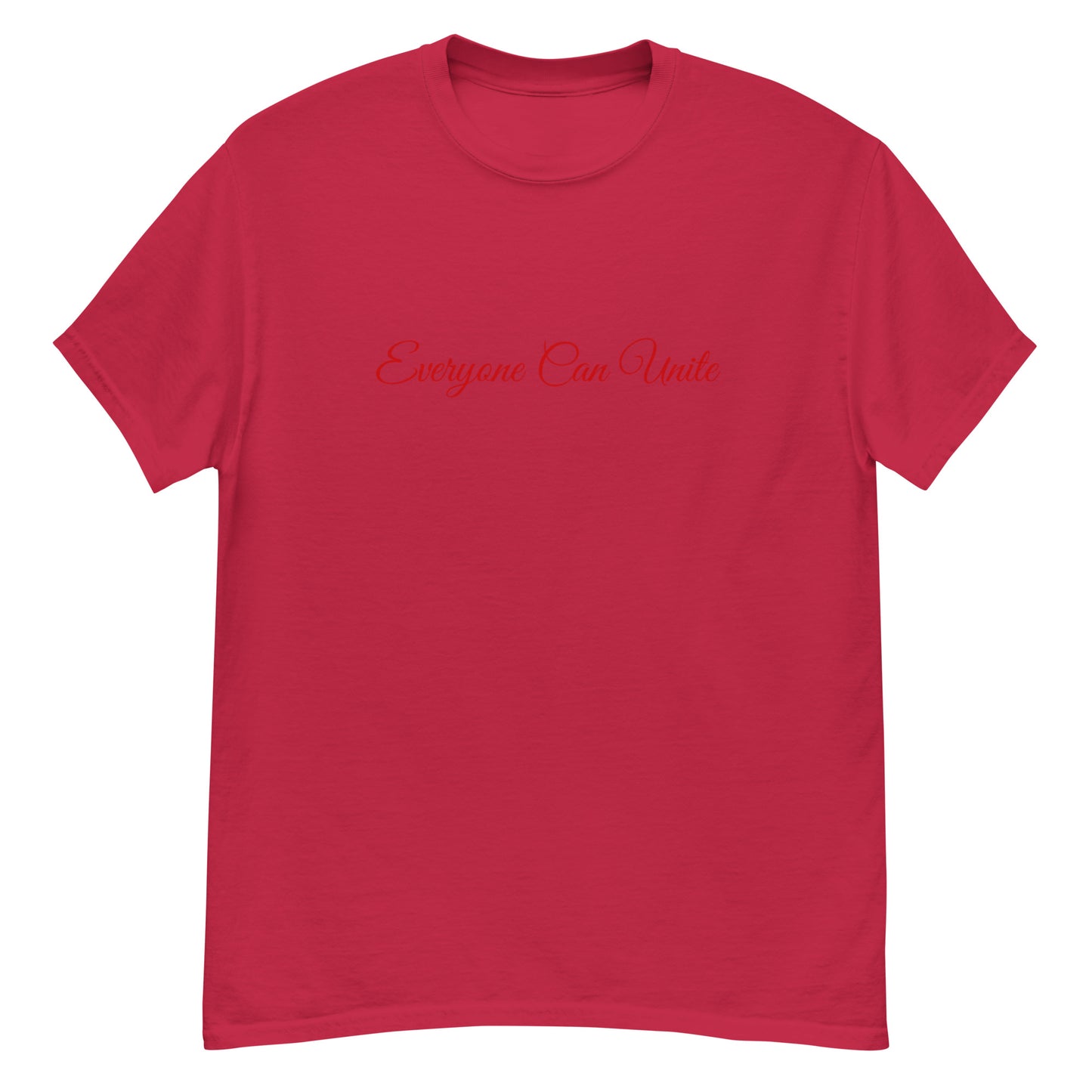 Men's Classic Tee Red Calligraphy