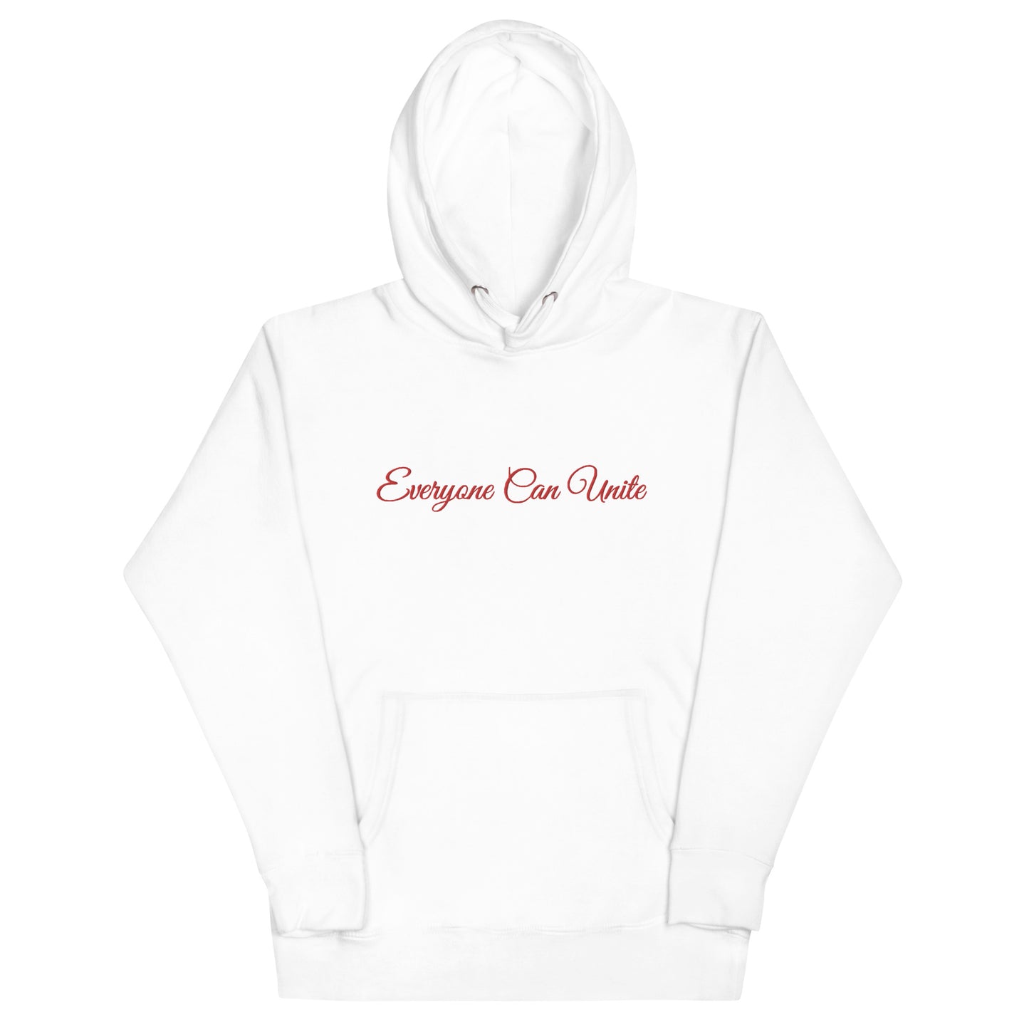 Embroidered Red Calligraphy - Unisex Premium Hoodie